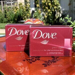RARE DOVE Pro-Age Beauty Bar Soaps 2pc Set